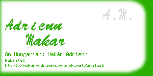 adrienn makar business card
